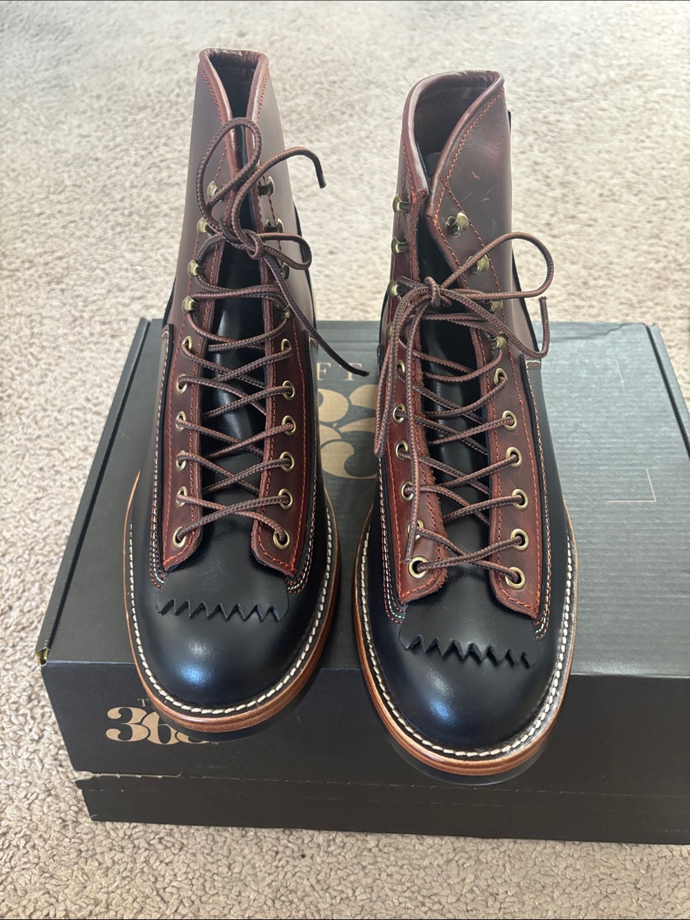 Taft Black/Cherry boots